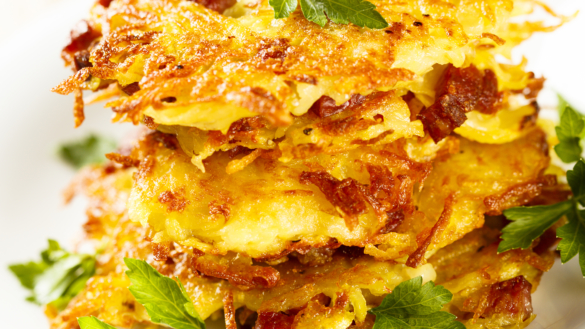 Rotfruktspannkakor med bacon